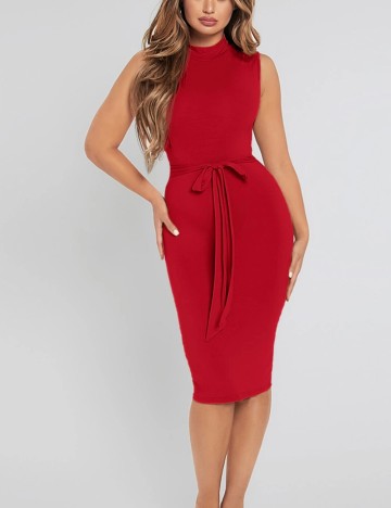 Rochie midi Shein, roșu