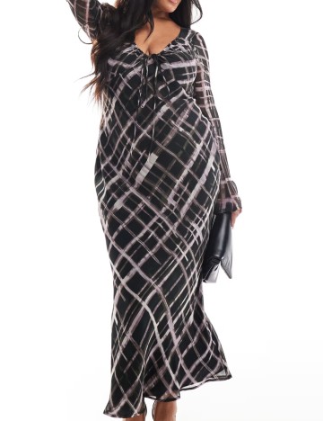 Rochie midi ASOS, mix culori