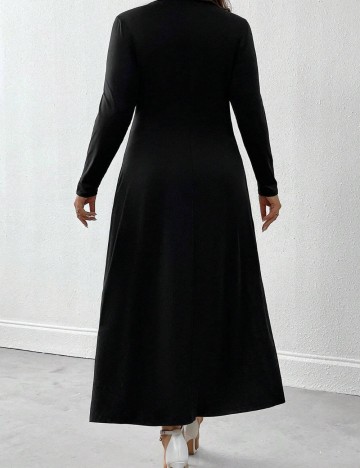 Rochie maxi Shein Curve+, negru