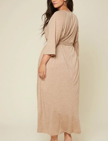 Rochie midi Shein Curve+, bej