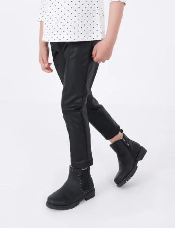 Colanți imitație piele Mayoral, negru