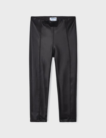 Colanți imitație piele Mayoral, negru