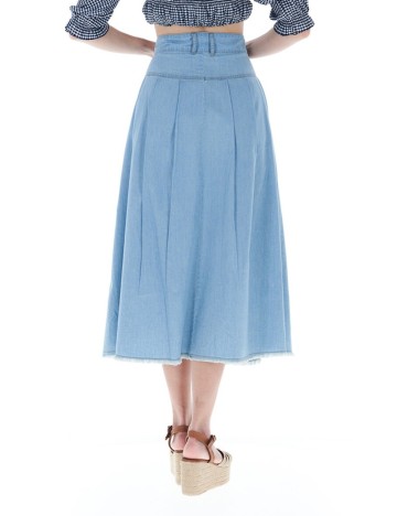 Fustă midi Lee Cooper, albastru
