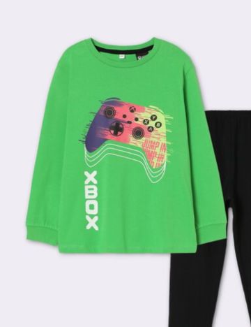 Bluză de pijama Lefties, verde