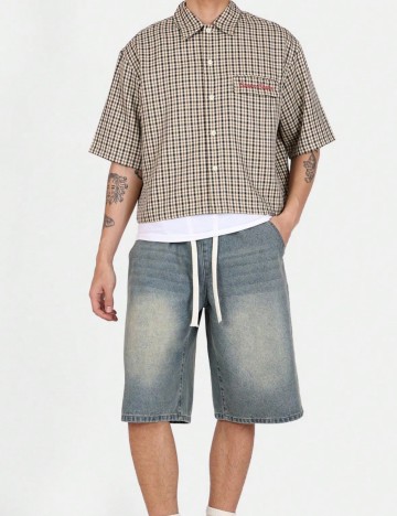 Cămașă cu mânecă scurtă Shein, mix culori