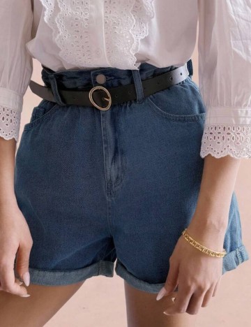 Pantaloni scurți Shein, albastru