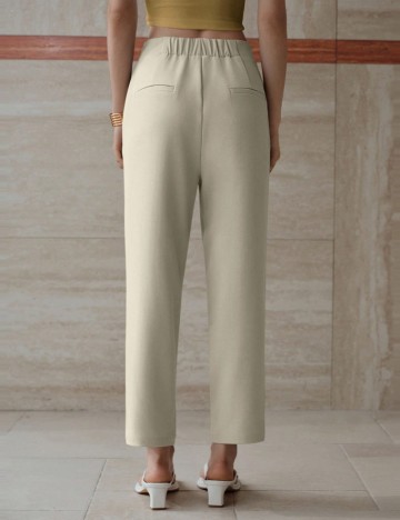 Pantaloni Shein MOTF, bej