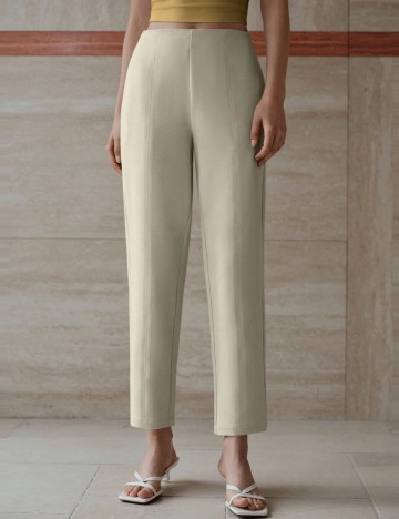 Pantaloni Shein MOTF, bej