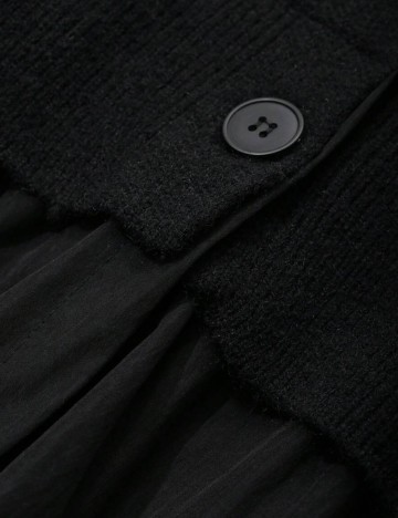 Pulover cu nasturi Shein FRIFUL, negru