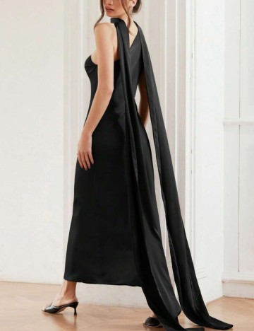 Set rochie și eșarfă Shein, negru