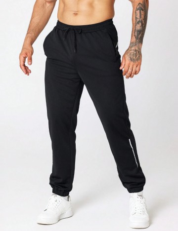 Pantaloni de trening Shein, negru