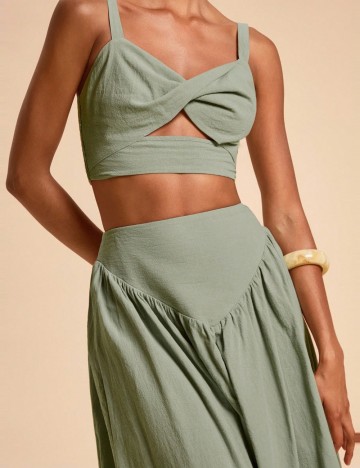 Top Shein, verde