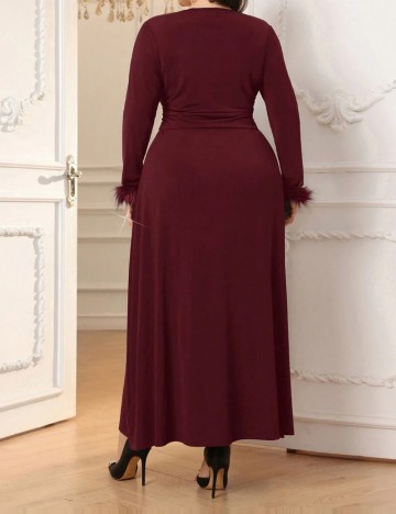 Rochie midi Shein, vișiniu