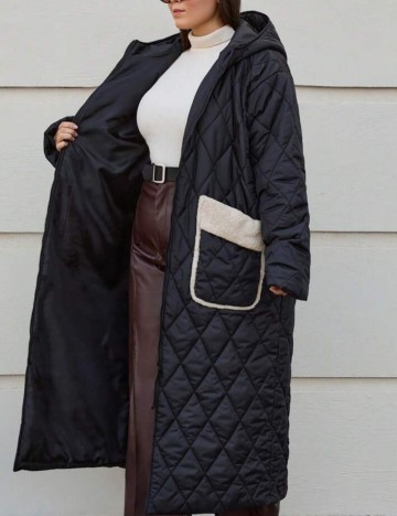 Geaca Shein Curve+, negru