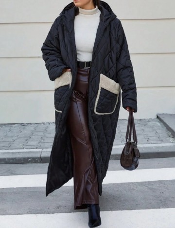 Geaca Shein Curve+, negru