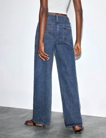 Jeans Shein MAIJA, albastru