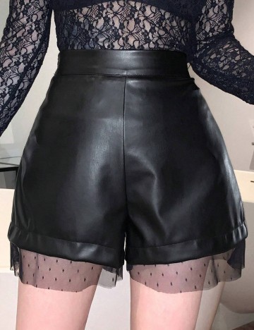 Pantaloni scurți Shein, negru