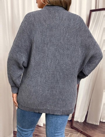 Cardigan Shein Curve+, gri