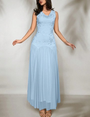 Rochie maxi Shein, albastru