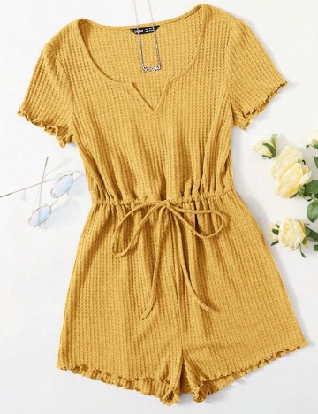 Salopetă scurtă Shein, galben