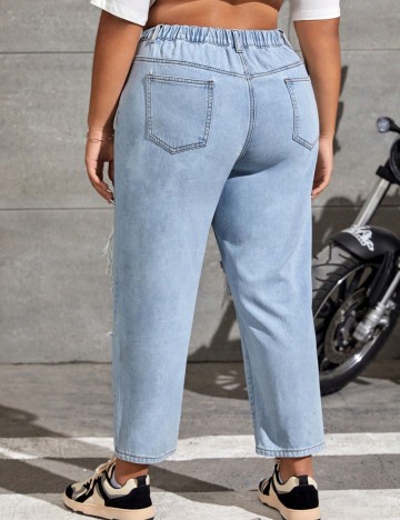 Jeans Shein Curve+, albastru