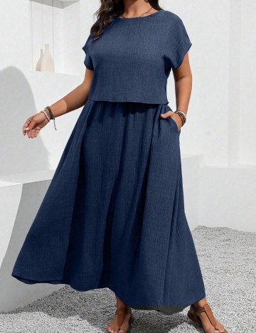 Compleu Shein, bleumarin