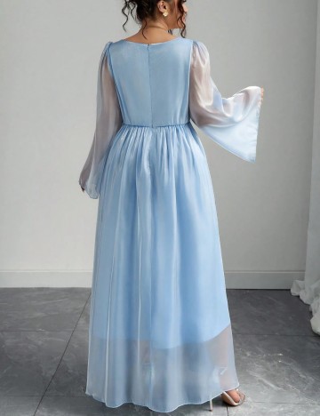 Rochie maxi Shein Curve+, albastru