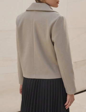 Palton scurt Shein, bej