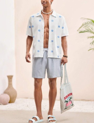 Cămașă cu mânecă scurtă Shein MANFINITY, mix culori