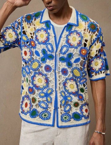 Cămașă cu mânecă scurtă Shein, mix culori