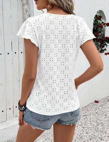 Tricou Shein Curve+, alb