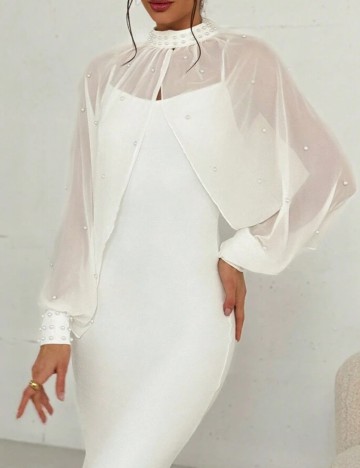 Rochie maxi Shein, alb