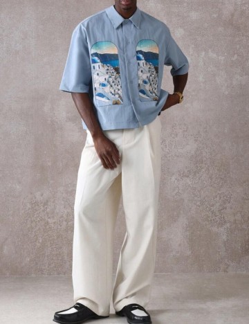 Cămașă cu mânecă scurtă Shein SUMWON, mix culori