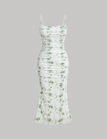 Rochie midi Shein, mix culori