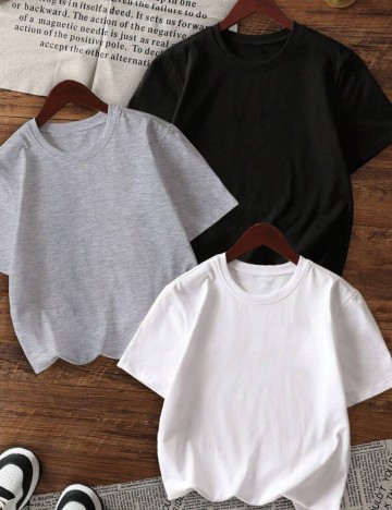 Set Tricouri Shein, mix culori