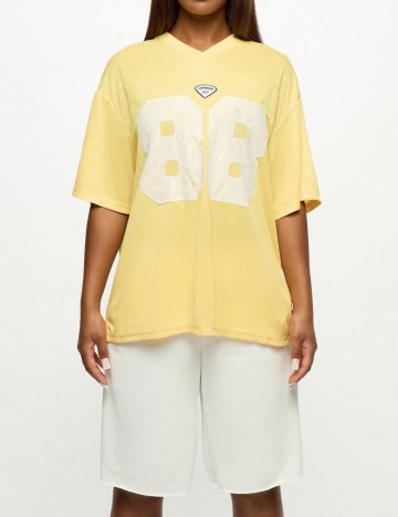 Tricou Shein SUMWON, galben