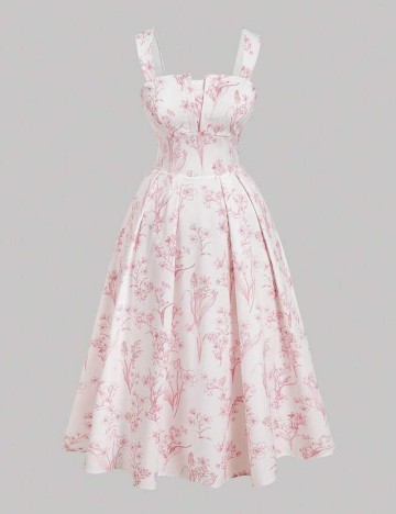 Rochie maxi Shein Curve+, mix culori