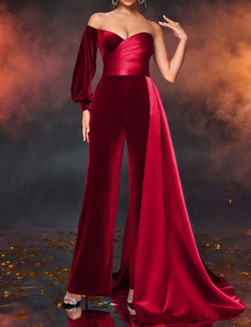 Salopetă Shein, vișiniu