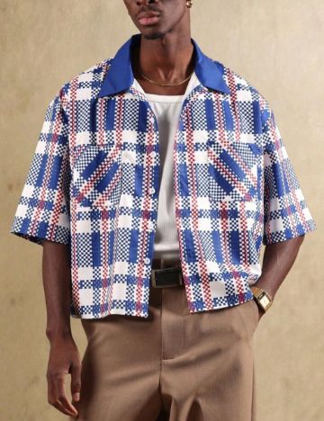 Cămașă cu mânecă scurtă Shein SUMWON, mix culori