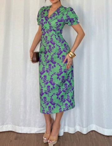 Rochie midi Shein, mix culori