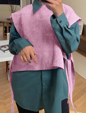 Vestă Shein Curve+, roz