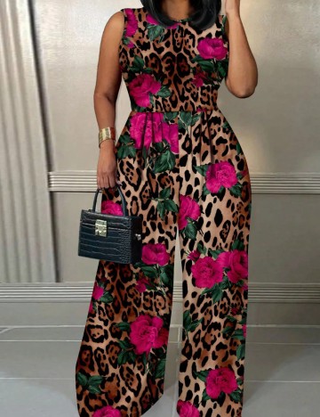 Salopetă lungă Shein Curve+, mix culori