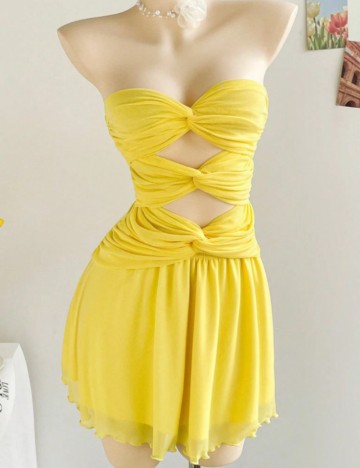 Rochie mini Shein, galben