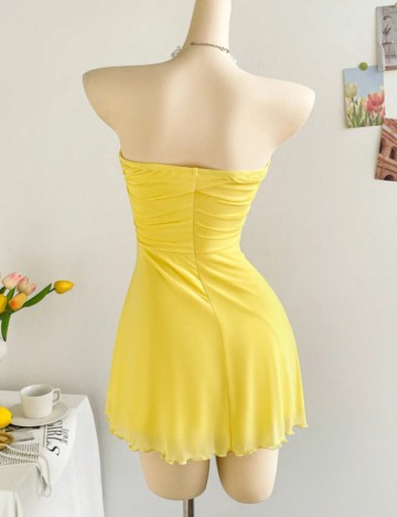 Rochie mini Shein, galben