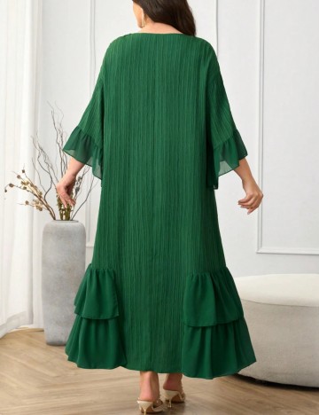 Rochie maxi Shein Curve+, verde