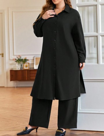 Compleu Shein Curve+, negru