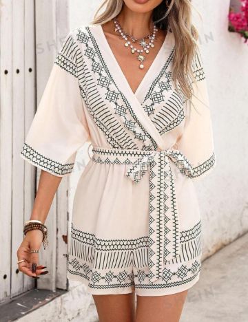 Salopetă scurtă Shein, mix culori