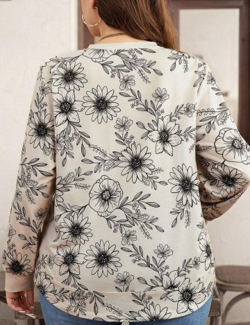 Bluză Shein Curve+, bej