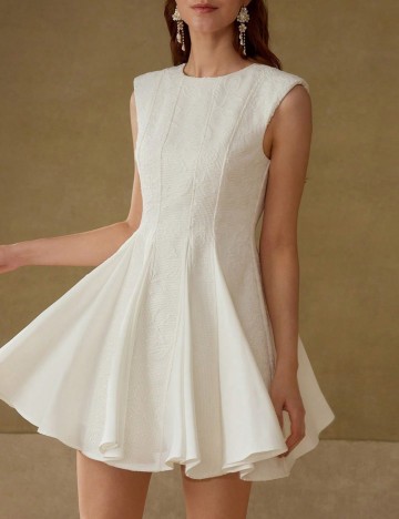 Rochie mini Shein MOTF, alb