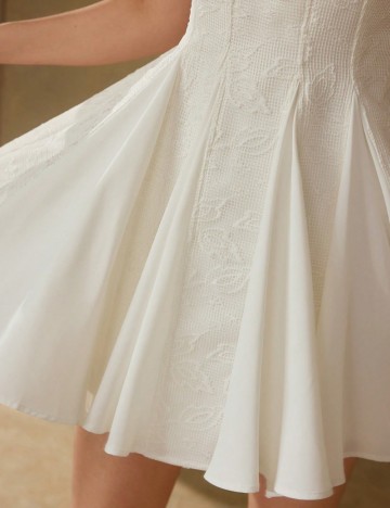 Rochie mini Shein MOTF, alb